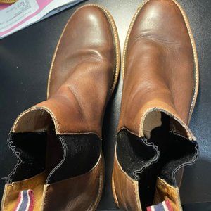 JCrew Kenton Leather Chelsea Boots